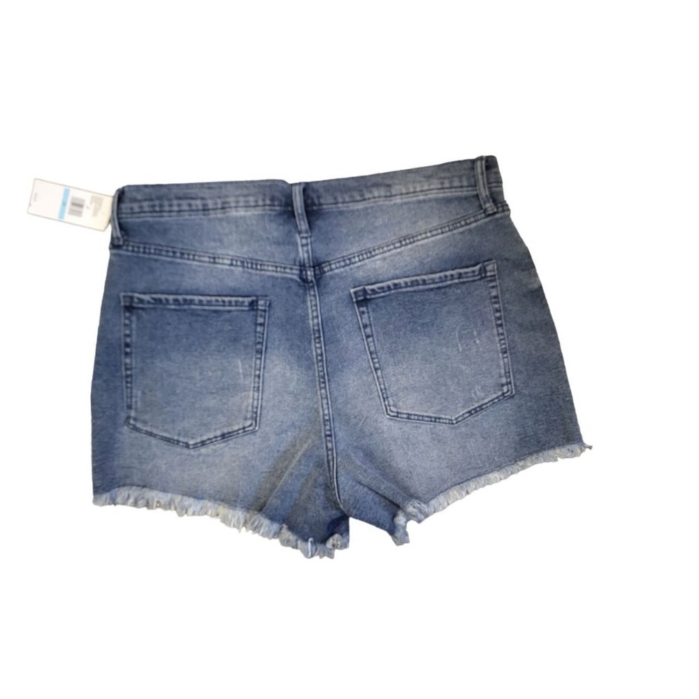 Jessica Simpson Infinite High Waist Crochet Cut Off jean Shorts, 29, NWT - Picture 2 of 6